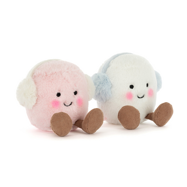 Jellycat Giftable Plush Amuseables Toastie Pink and White Marshmallows