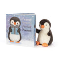 Jellycat Story Book Peanut Penguin's Perfect Present Book and Peanut Penguin